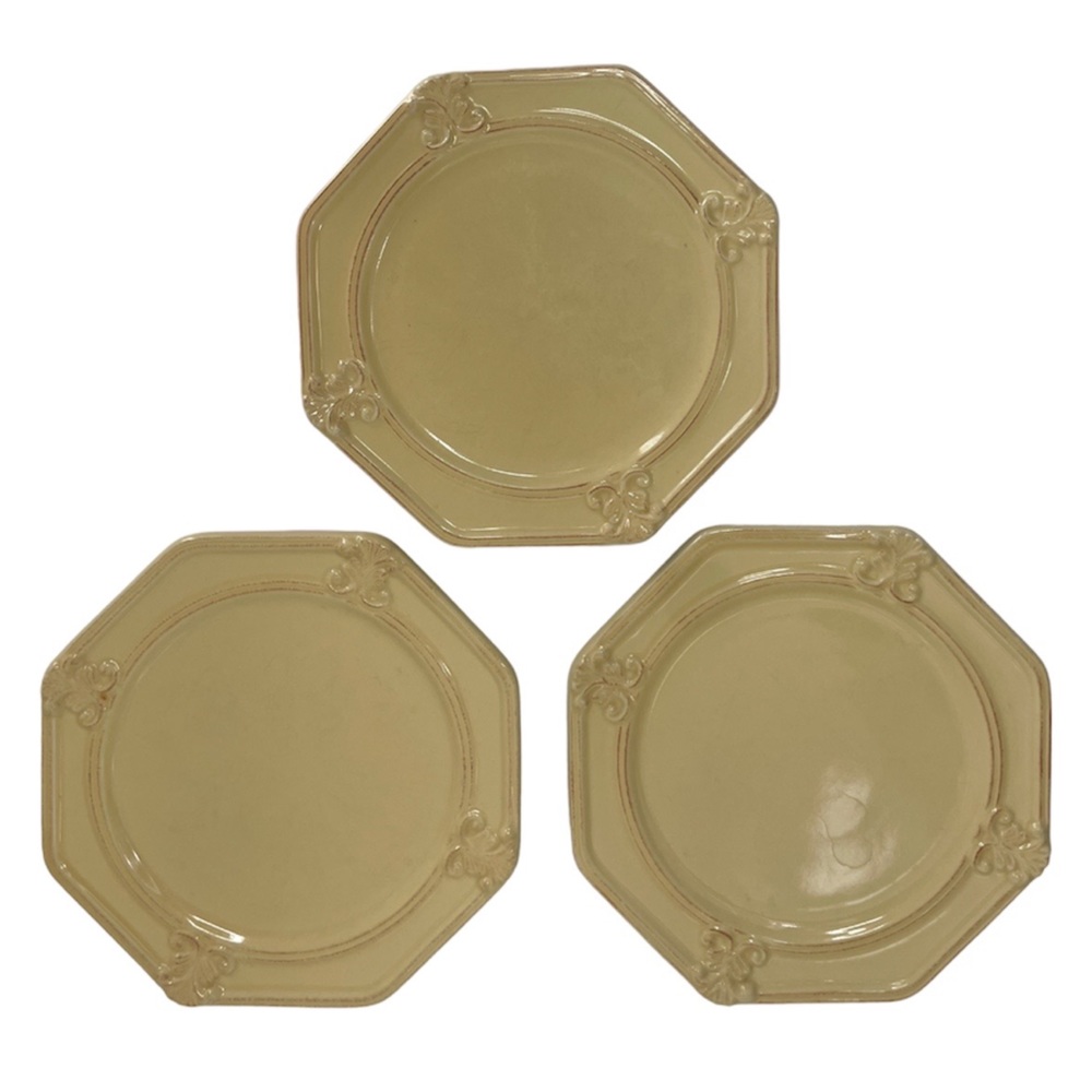 Vintage Isabella Yellow Salad Plates Set JCPenny Home Collection Replacements